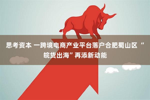 思考资本 一跨境电商产业平台落户合肥蜀山区 “皖货出海”再添新动能