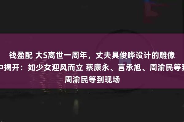 钱盈配 大S离世一周年，丈夫具俊晔设计的雕像在雨中揭开：如少女迎风而立 蔡康永、言承旭、周渝民等到现场